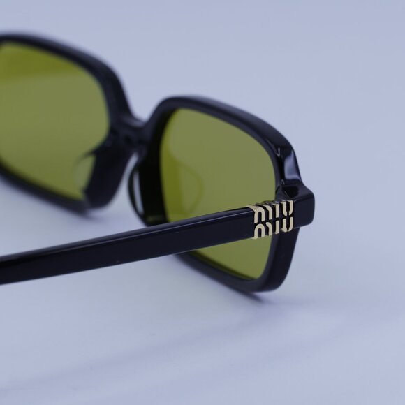 Miu Miu MU11ZSF 16K07O Sunglasses Black Rectangle Frame - Picture 6 of 11